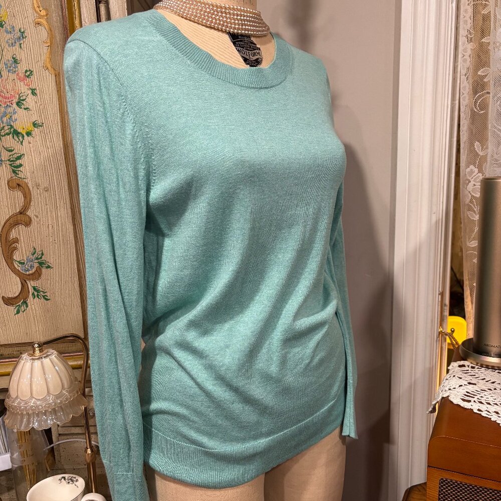 Banana Republic Soft Sea Green Hip Length Sweater